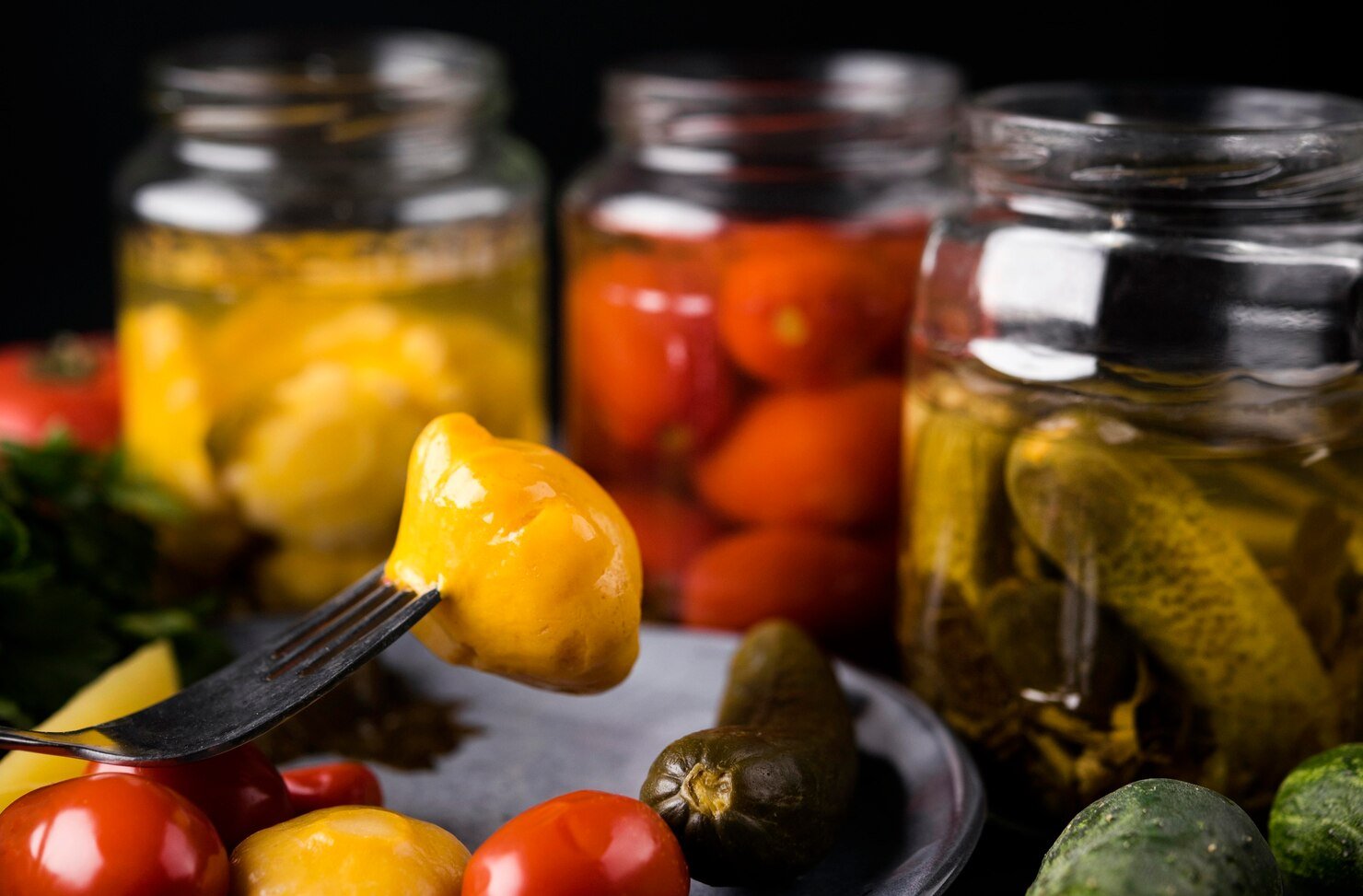 Home-made pickles from the livelihood programme